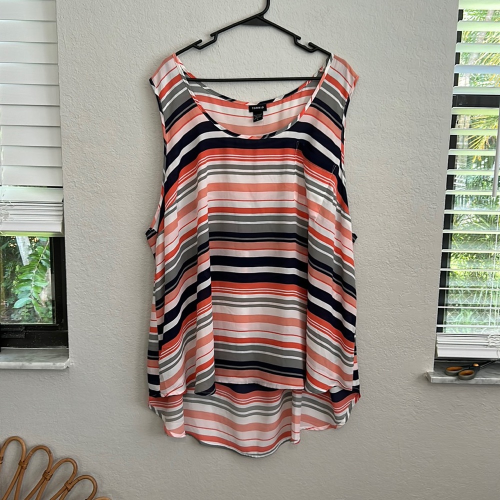 Torrid lightweight high low summer blouse
